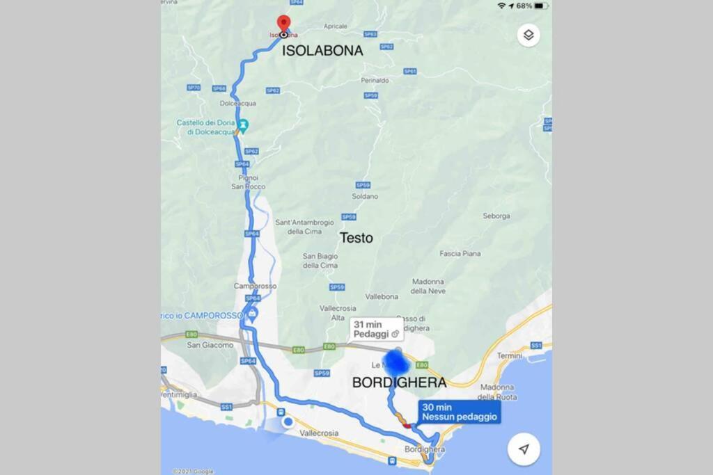 Alloggio Per Vacanze A Isolabona Ngoại thất bức ảnh